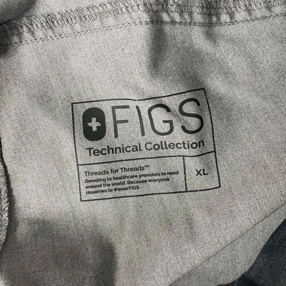 FIGS Technical Collection Grey Pants Size XL
